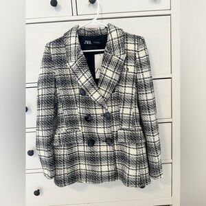 NWT Zara Patterned Blazer